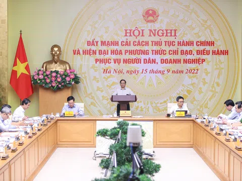 Thủ tướng Phạm Minh Chính chủ trì Hội nghị toàn quốc về cải cách thủ tục hành chính, phục vụ người dân, doanh nghiệp