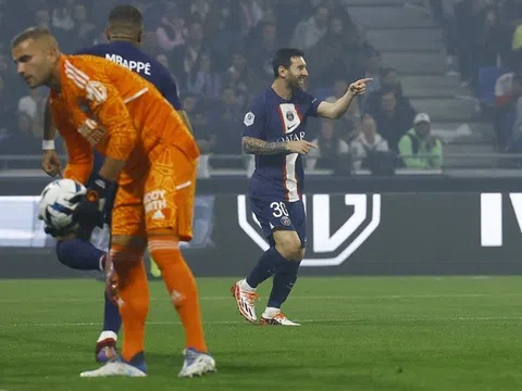 Messi ghi bàn giúp Paris Saint-Germain đòi lại vị trí số 1 trên Bảng xếp hạng Ligue 1