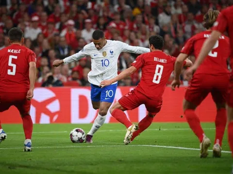 Đội tuyển Pháp lập kỷ lục buồn sau thất bại trước Đan Mạch tại Nations League