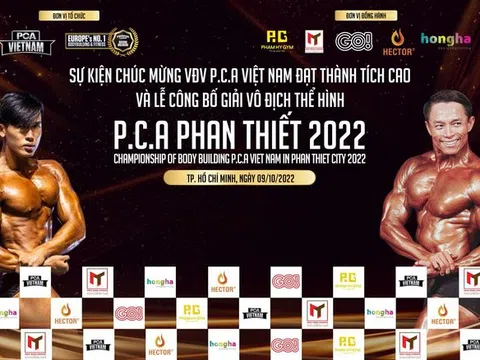 Các lực sỹ thể hình dự giải quốc tế P.C.A Phan Thiết 2022