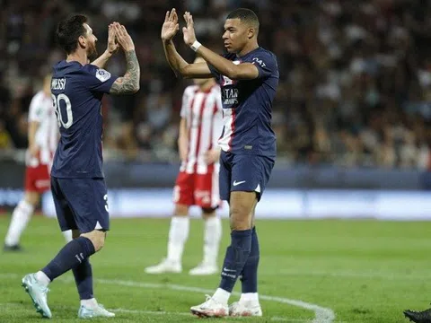 Kylian Mbappe và Messi cùng lập công trong chiến thắng của PSG