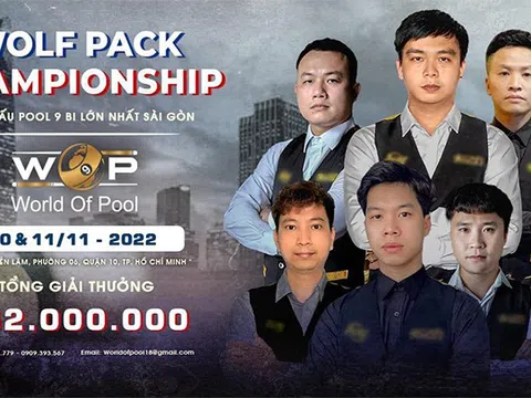 Giải Billiards Wolf Pack Championship thu hút nhiều anh tài