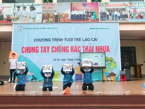 Hơn 1.000 học sinh tỉnh Lào Cai được tuyên truyền phòng chống rác thải nhựa