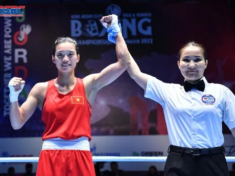Giải Boxing châu Á 2022: Nguyễn Thị Tâm giành ngôi vô địch