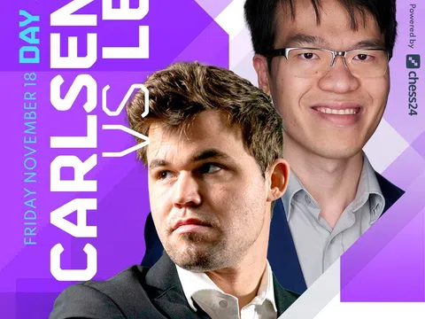 Giải cờ Vua Champions Chess Tour Final 2022: Quang Liêm thua sít sao Vua cờ Carlsen