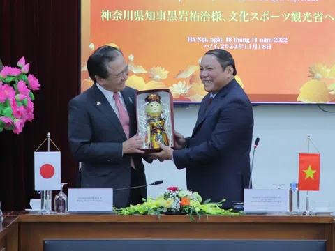 Thúc đẩy hợp tác giữa Bộ Văn hóa, Thể thao và Du lịch Việt Nam và tỉnh Kanagawa (Nhật Bản)