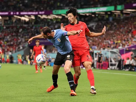 Uruguay - Hàn Quốc > 0-0: Cột dọc từ chối bàn thắng 2 lần