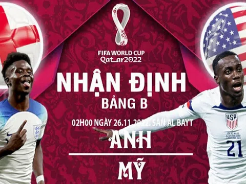 Bảng B > Anh - Mỹ (2 giờ ngày 26/11): Vé đi tiếp sớm cho "Tam sư"?