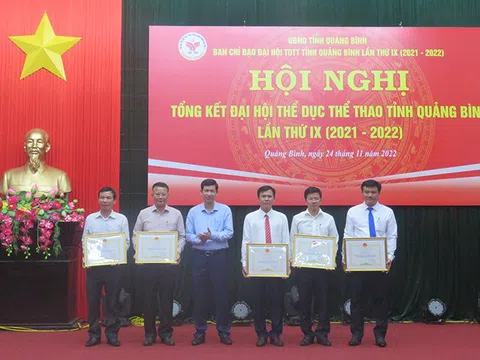 Tổng kết Đại hội Thể dục thể thao tỉnh Quảng Bình lần thứ IX