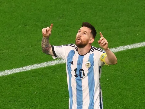 Siêu sao Lionel Messi lần đầu ghi bàn ở vòng knock-out World Cup