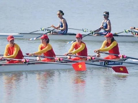 Giải vô địch Rowing châu Á 2022: Việt Nam giành 5 huy chương vàng