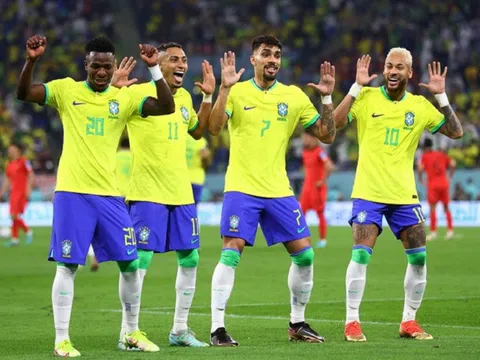 Brazil thiết lập loạt kỷ lục ấn tượng sau trận thắng đậm Hàn Quốc