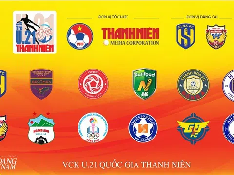 12 đội bóng tranh tài ở Vòng chung kết U21 Quốc gia Thanh Niên 2022