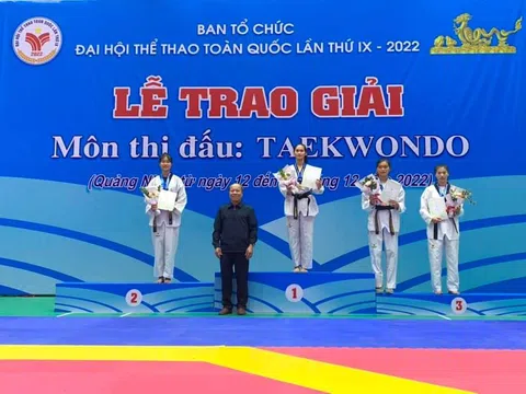 TP.HCM vượt qua Đà Nẵng tạm dẫn đầu môn Taekwondo với 3 huy chương vàng
