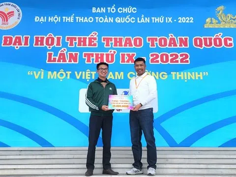 Kiên Giang thưởng nóng cho vận động viên giành huy chương vàng