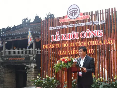 Hội An tu bổ di tích chùa Cầu 400 năm tuổi