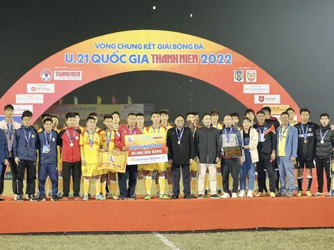 Giải Bóng đá U21 Quốc gia Thanh Niên 2022: Viettel và Đông Á Thanh Hóa giành huy chương đồng