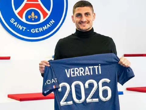 Tiền vệ Marco Verratti gia hạn hợp đồng với Paris Saint-Germain