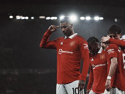 Marcus Rashford chạm mốc ghi bàn ấn tượng trong màu áo Man United