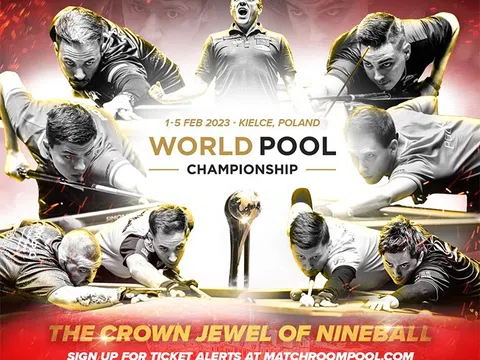 Việt Nam lần đầu có 4 suất tham dự World Pool Championship