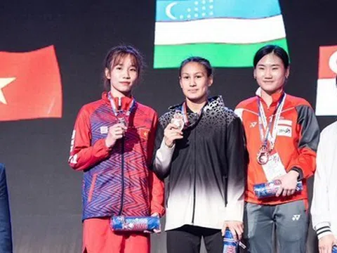 Giải Boxing trẻ châu Á 2023: Võ sĩ Nguyễn Thị Ngọc Trân giành huy chương bạc