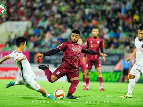 Vòng 3 V.League 2023 > Topenland Bình Định 1-0 Becamex Bình Dương: Chiến thắng thứ hai liên tiếp