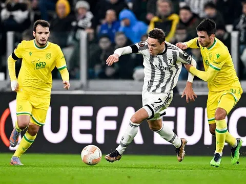 Vòng play-off lượt đi Europa League > Juventus 1-1 Nantes: Một mình Vlahovic là chưa đủ