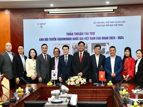 Tập đoàn CJ tiếp tục đồng hành cùng đội tuyển Taekwondo quốc gia giai đoạn 2023-2024