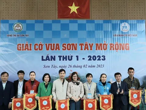 Giải cờ Vua Sơn Tây mở rộng lần thứ I năm 2023: Hội tụ vận động viên quốc tế và nhiều tỉnh, thành