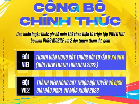 Đội tuyển PUBG Mobile Việt Nam công bố đội hình tham dự SEA Games 32