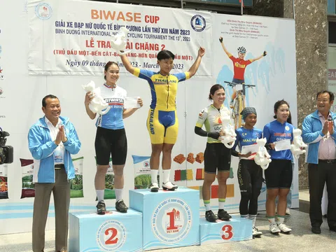 Giải đua Xe đạp nữ quốc tế Biwase Cup 2023: Jutatip tiếp tục thắng chặng 2