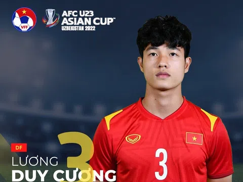 Lương Duy Cương có thể đeo băng thủ quân tuyển U23 Việt Nam