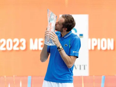Vô địch giải Quần vợt Miami Open, Medvedev bỏ túi danh hiệu thứ tư trong năm 2023