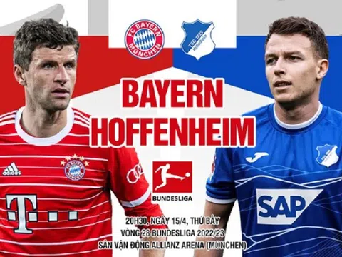 Vòng 28 Bundesliga > Bayern Munich - Hoffenheim (20 giờ 30 ngày 15/4): “Hùm xám” trút giận