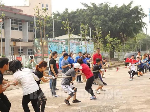 Hơn 100 thanh niên khuyết tật Hải Dương giao lưu thể thao