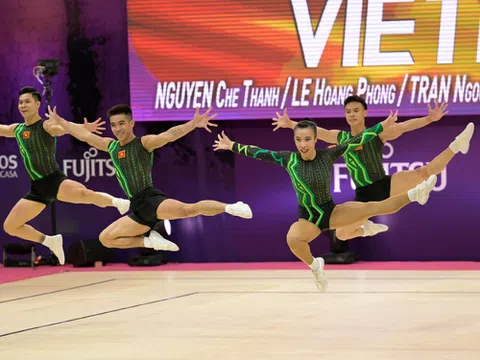 Vòng loại Cúp Aerobic Thế giới 2023: Đội tuyển Việt Nam dẫn đầu 2 nội dung