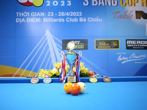 360 tay cơ tham dự Tour 1 giải Billiards Carom 3 băng Cúp HBSF 2023