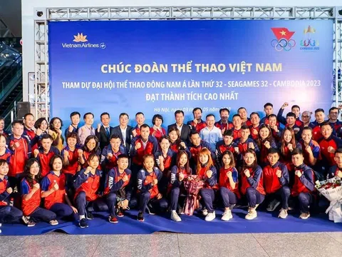 Đoàn Thể thao Việt Nam lên đường tham dự SEA Games 32