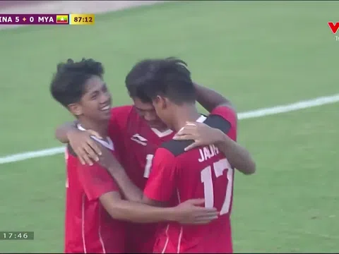 U22 Indonesia - U22 Myanmar > 5-0: Indonesia tạm chiếm ngôi đầu bảng A