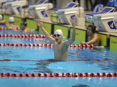 Phạm Thanh Bảo lần thứ hai phá kỷ lục bơi ếch tại SEA Games 32