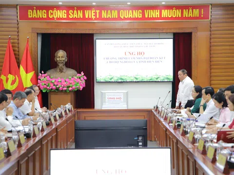 Bộ VHTTDL ủng hộ Chương trình xây nhà đại đoàn kết cho hộ nghèo của tỉnh Điện Biên