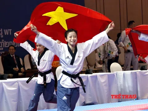 Đội tuyển Taekwondo giành 2 huy chương vàng trong ngày thi đấu đầu tiên tại SEA Games 32