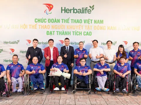 Herbalife Việt Nam đồng hành cùng Hiệp hội Paralympic Việt Nam tổ chức Lễ xuất quân tham dự ASEAN Para Games 12