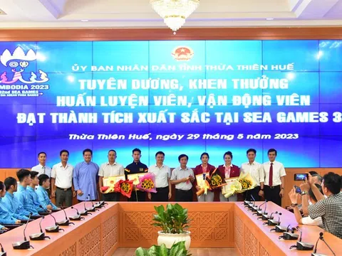 Thừa Thiên - Huế khen thưởng các vận động viên đạt thành tích xuất sắc tại SEA Games 32