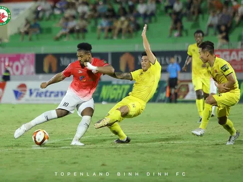 Vòng 10 V.League 2023 > Topenland Bình Định 1-1 Hải Phòng: Chia điểm đầy kịch tính