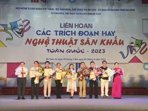 Trao 54 Huy chương Vàng tại Liên hoan các trích đoạn hay nghệ thuật Sân khấu toàn quốc năm 2023