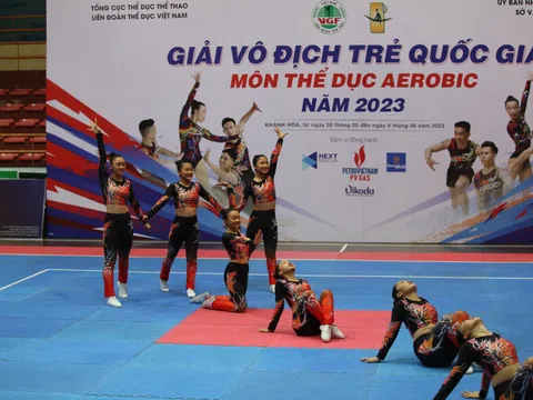 Giải vô địch Aerobic trẻ toàn quốc 2023: Thành phố Hồ Chí Minh dẫn đầu