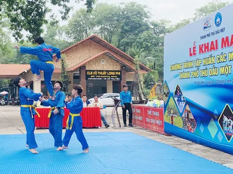 Thành phố Thủ Dầu Một tổ chức tập huấn các môn thể thao hè cho học sinh