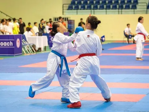 Gần 800 vận động viên tranh tài vô địch Karate trẻ toàn quốc 2023