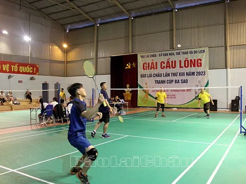 Bế mạc giải Cầu lông Báo Lai Châu lần thứ XIII năm 2023, tranh Cúp Ba Sao 